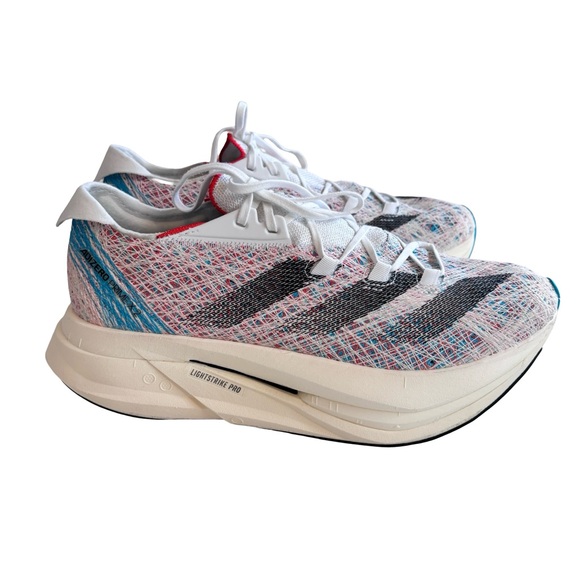 Adidas Adizero Prime x 2 light strike pro strung sneakers running shoes Sz 8.5 Adidas Adizero Prime x 2 light strike pro strung sneakers running shoes Sz 8.5
